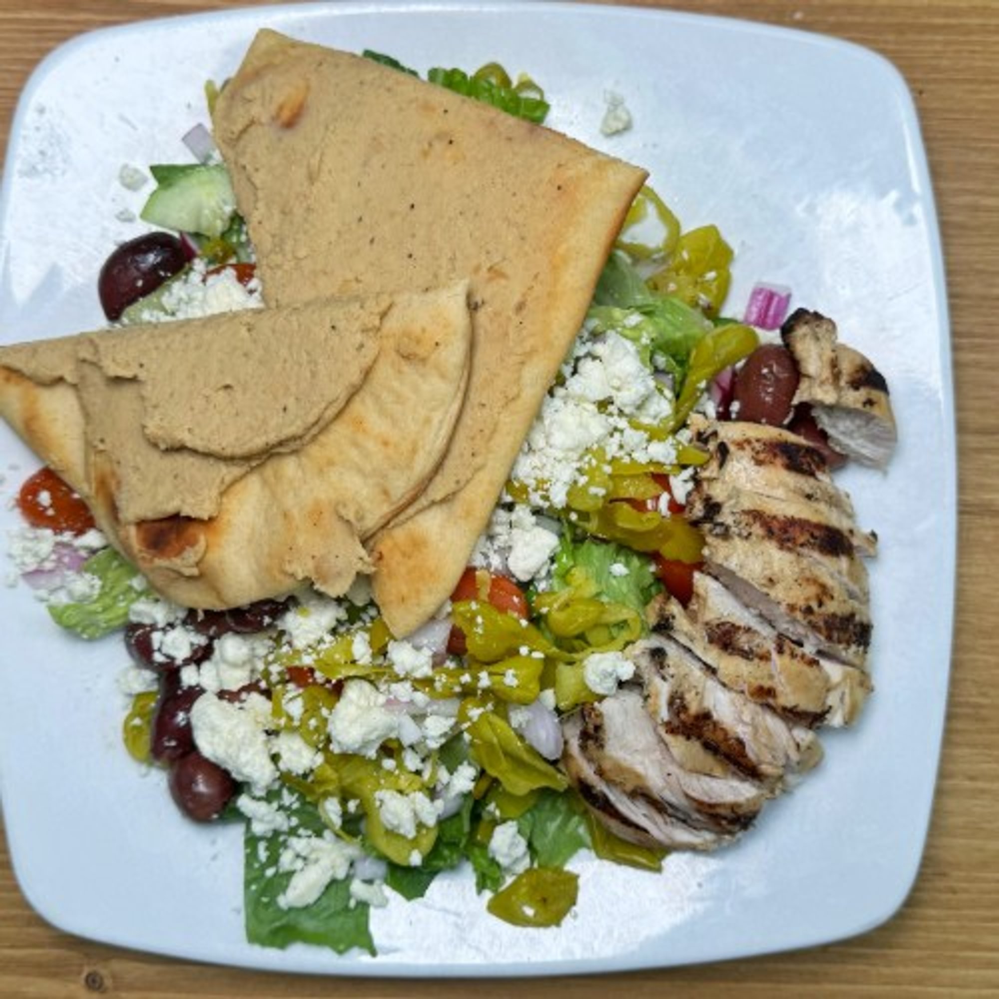 Greek Flatbread Salad