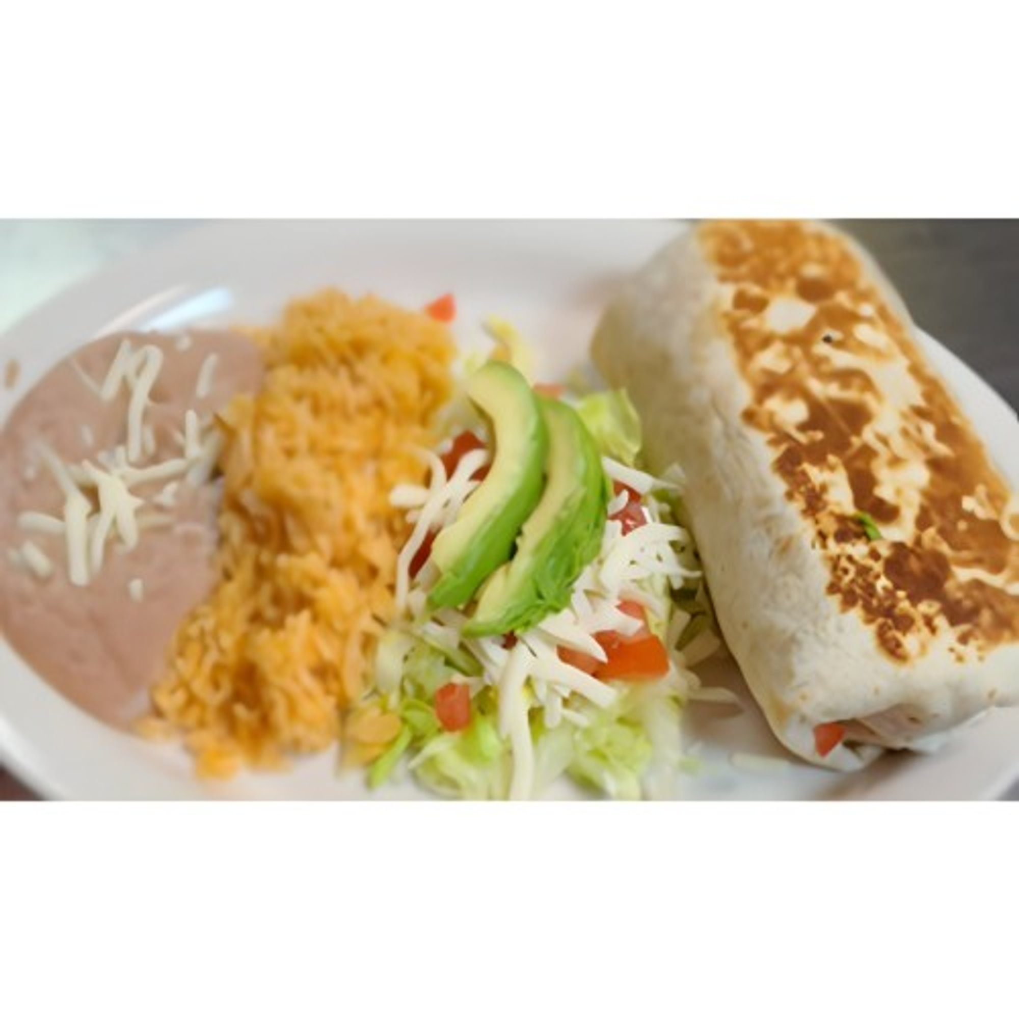 Burrito platter