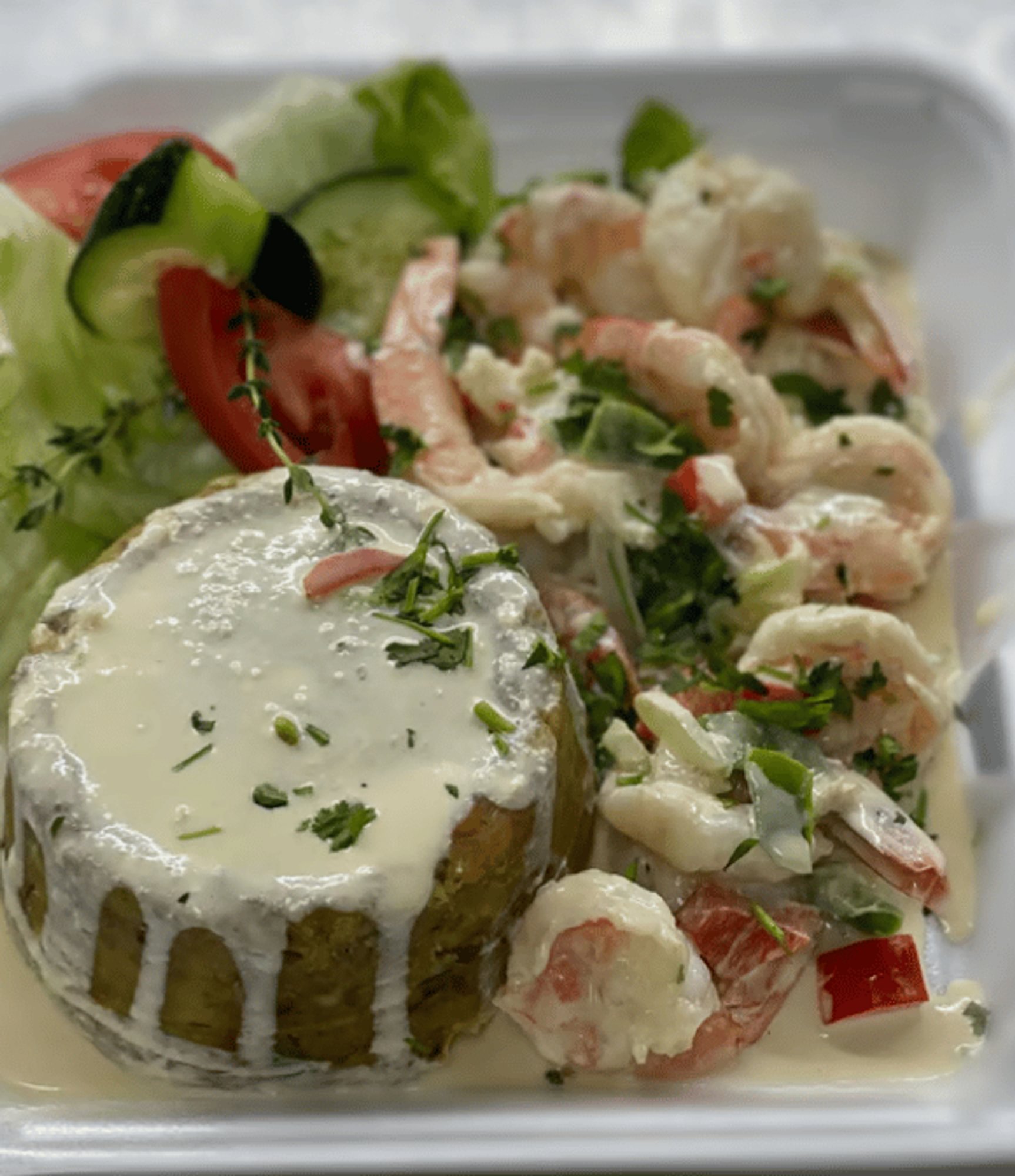 Mofongo Camarones Al Ajillo