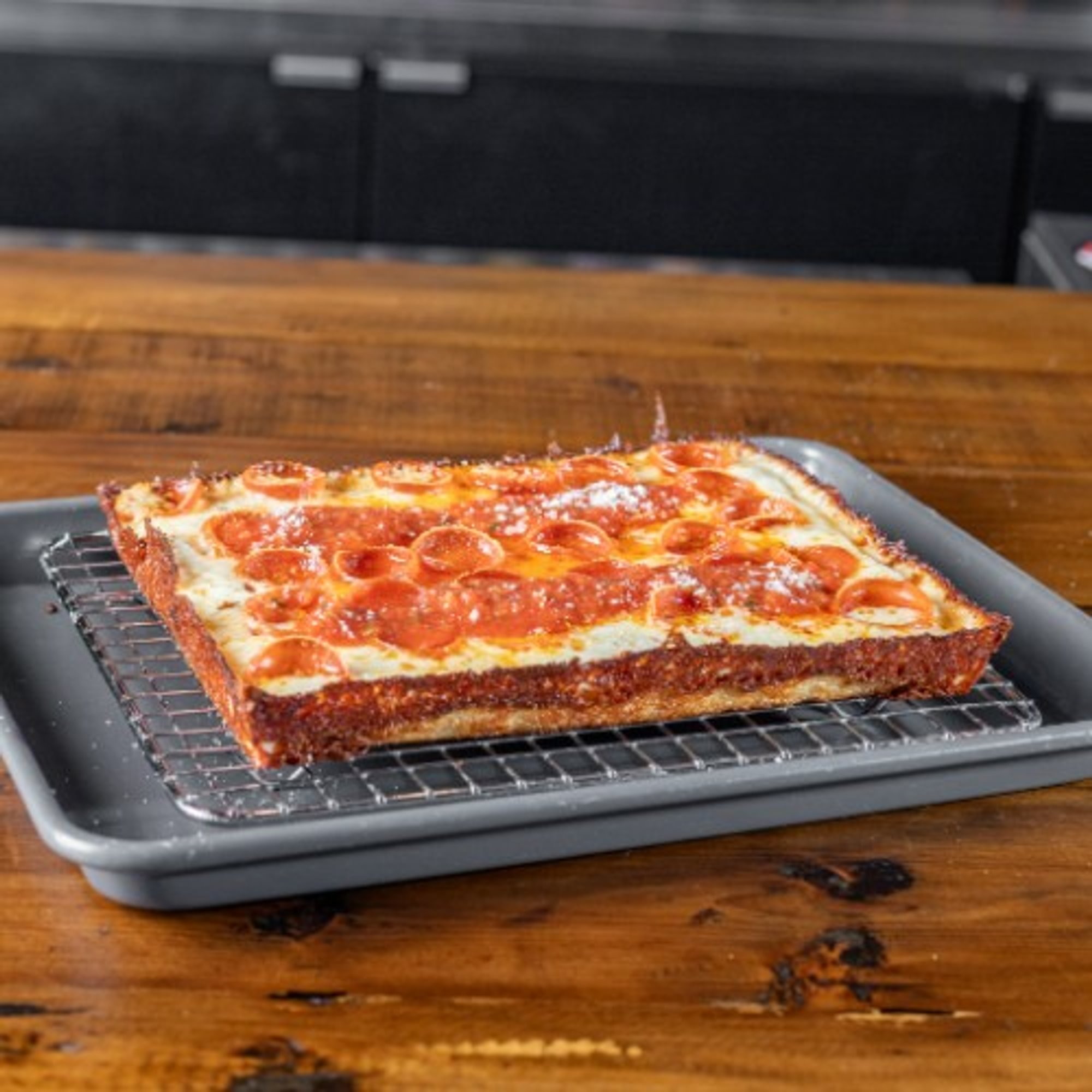 Detroit Style Cheese Pizza