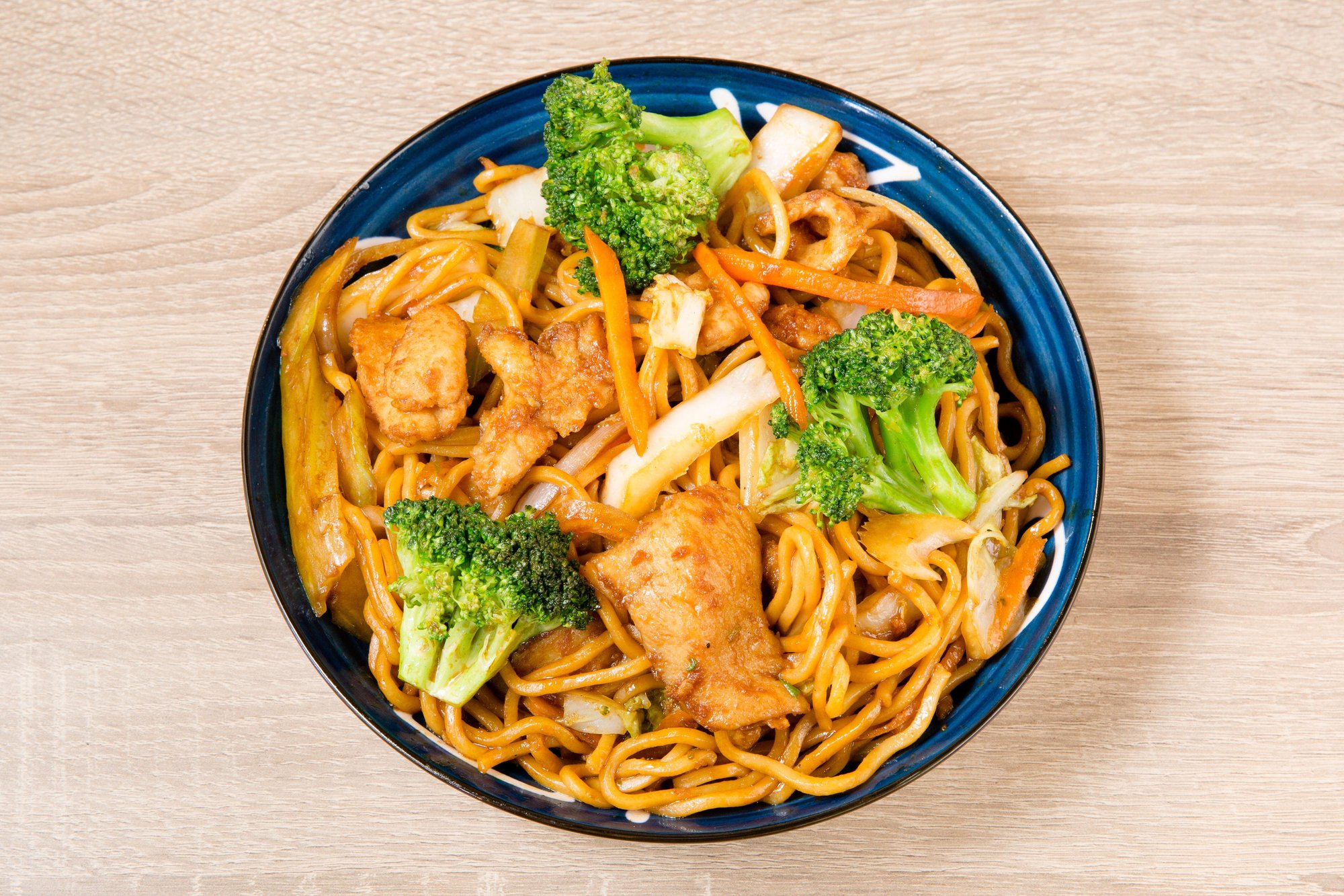 Chicken Pan Fried Lo Mein Noodles 鸡肉炒面