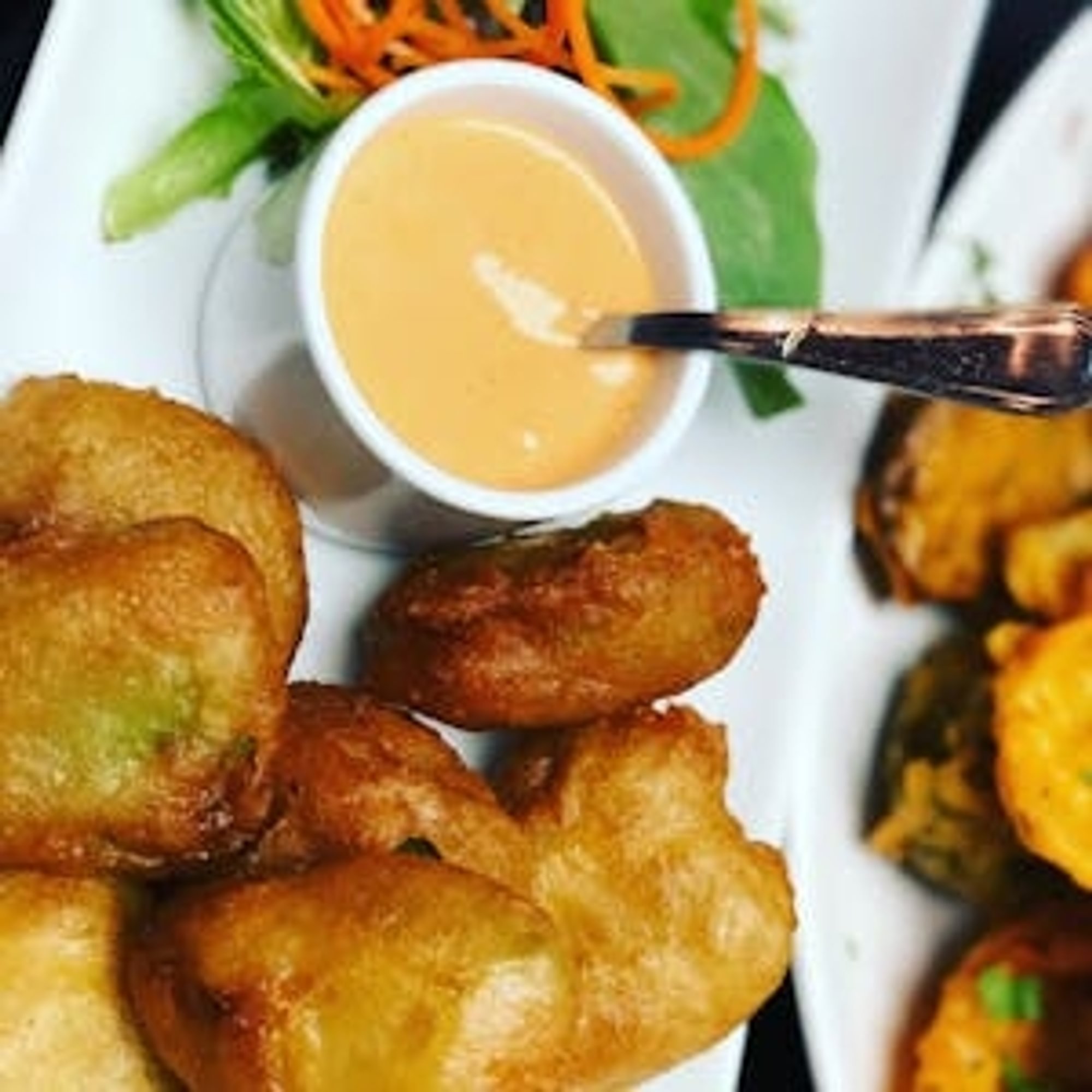 Avocado Fritters w Dip Sauce