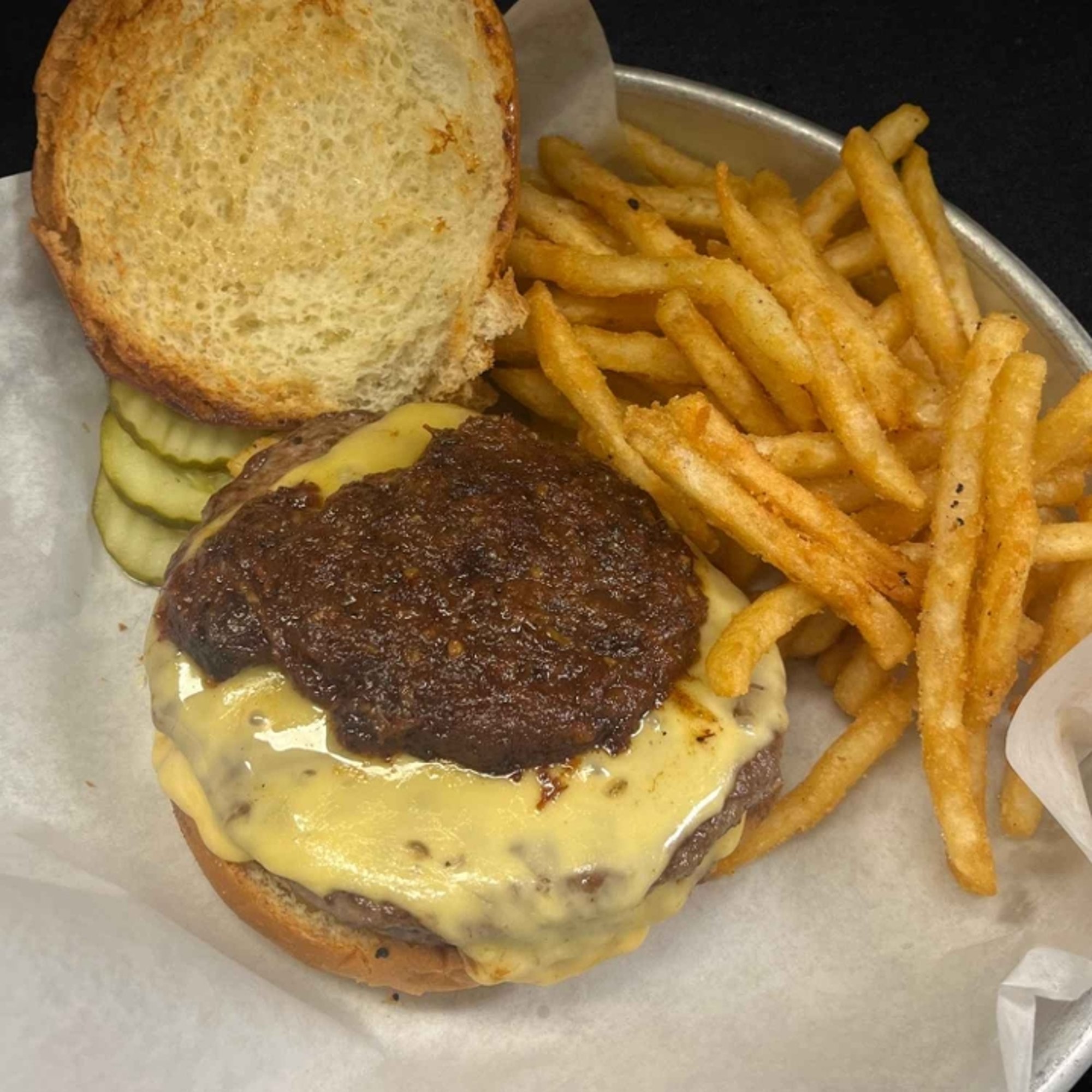 Bourbon, Bacon Jam Smash Burger