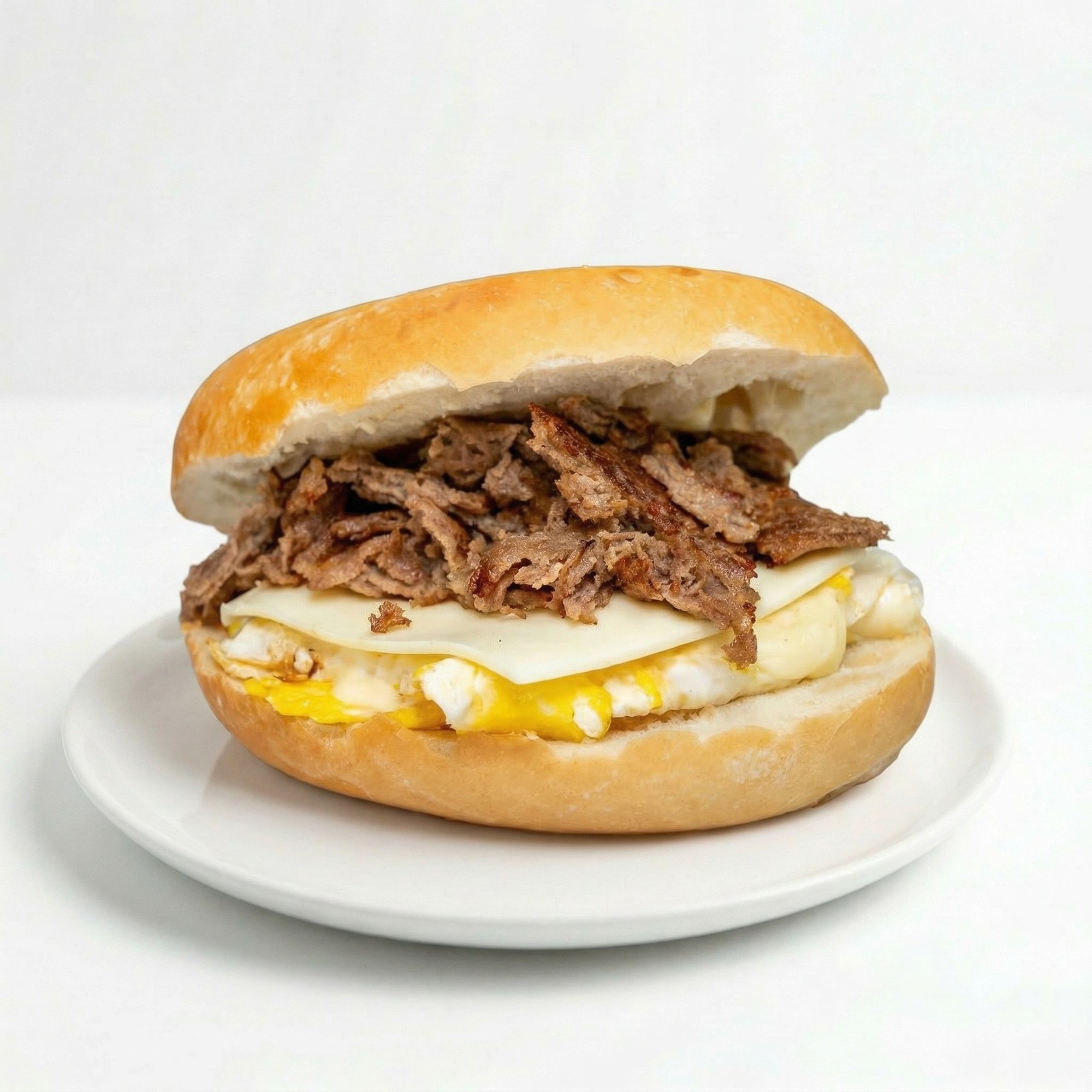 Steak, Egg & Cheese Sandwich