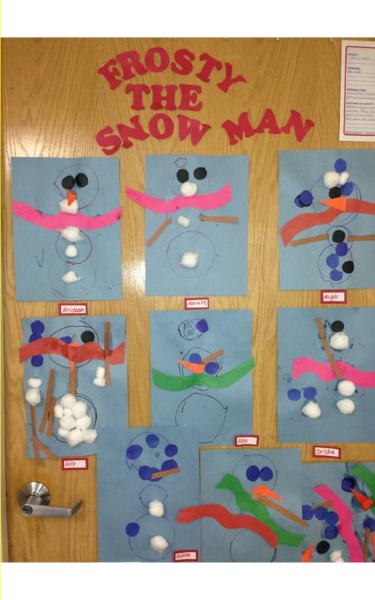 Frosty the Snowman from our Preschool Classroom
