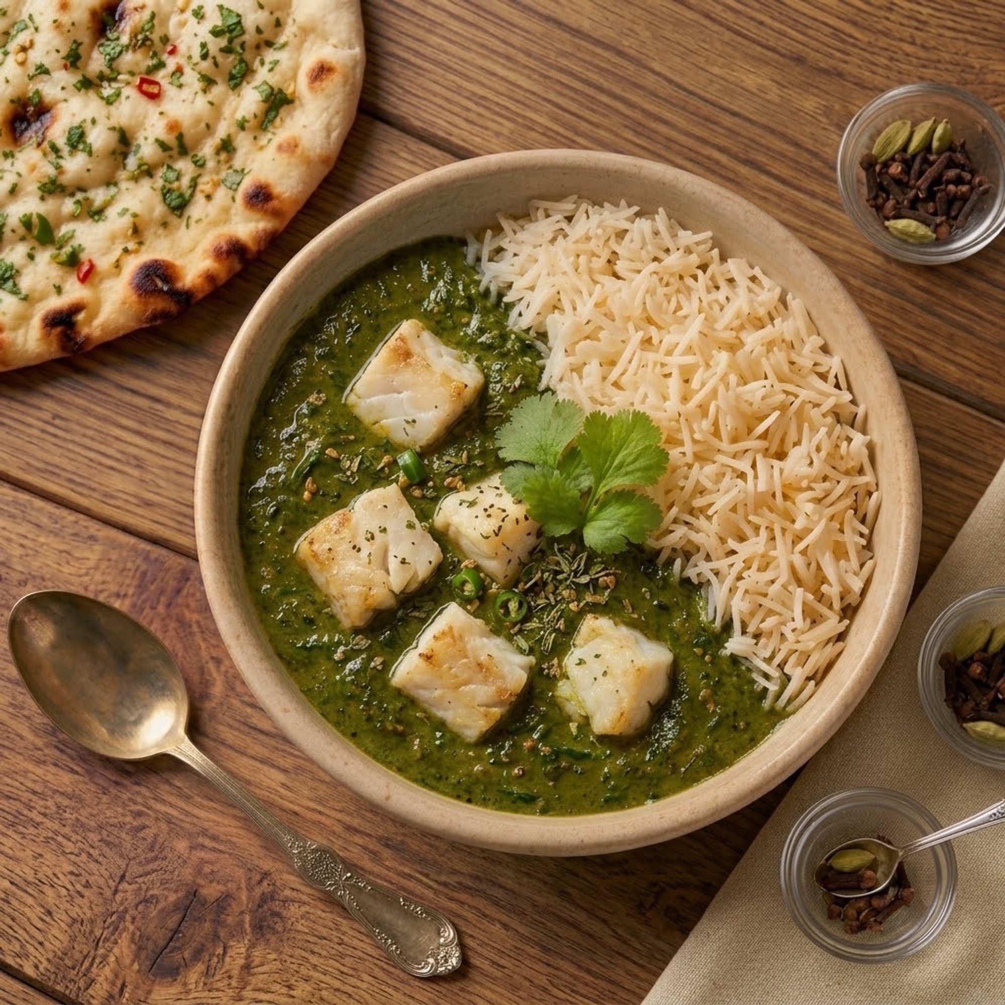 Spinach with Fish/Shrimp