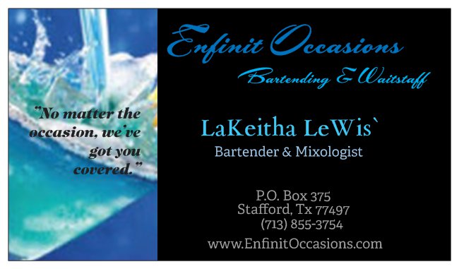 Enfinit Occasions Bartending &amp; Waitstaff Logo