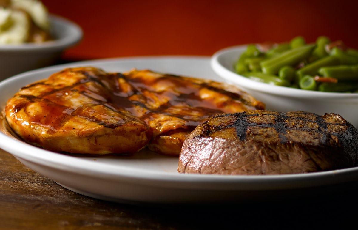 Grilled BBQ Chicken & Sirloin 6oz 