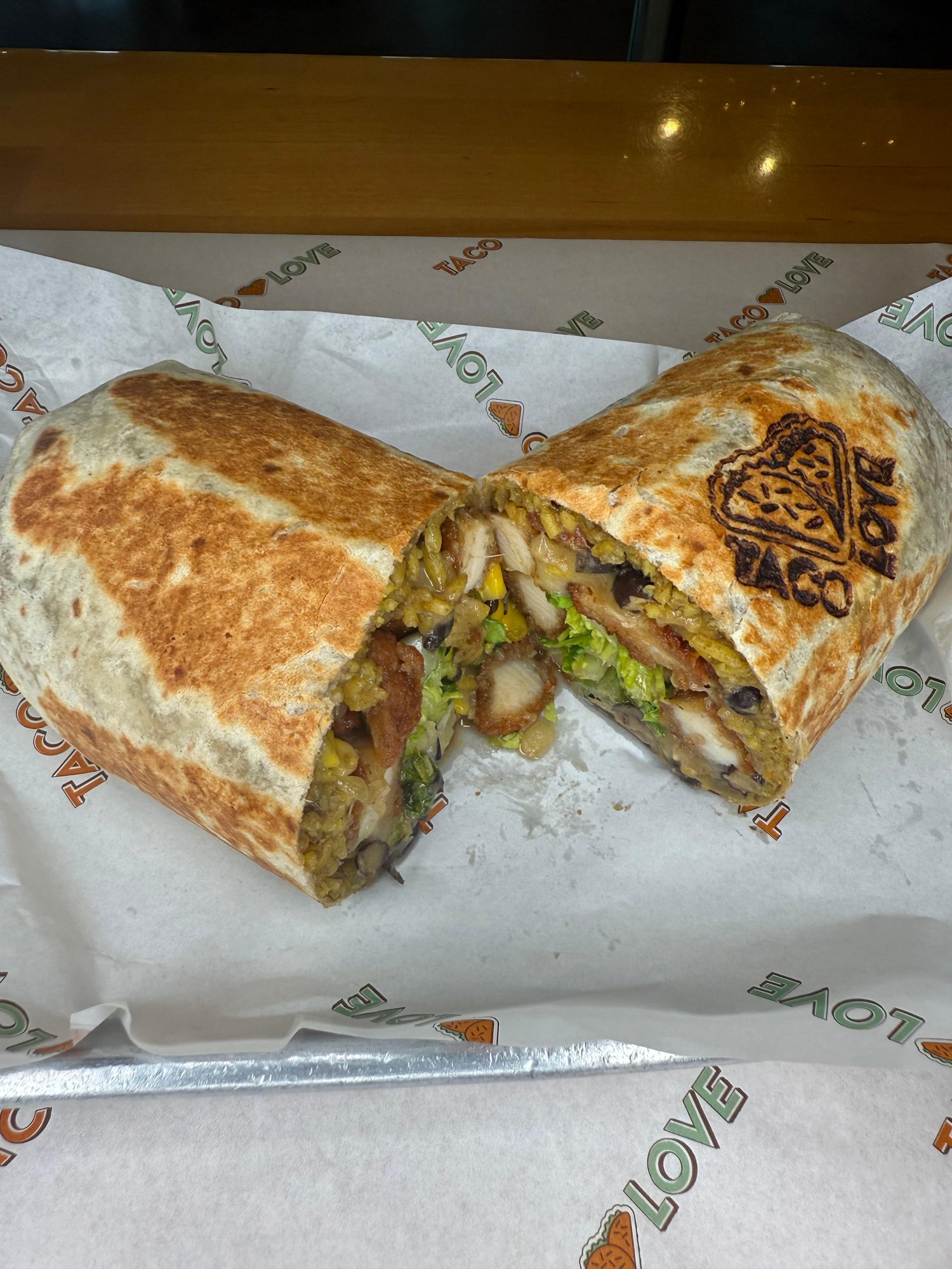 Hot Honey Chicken Burrito