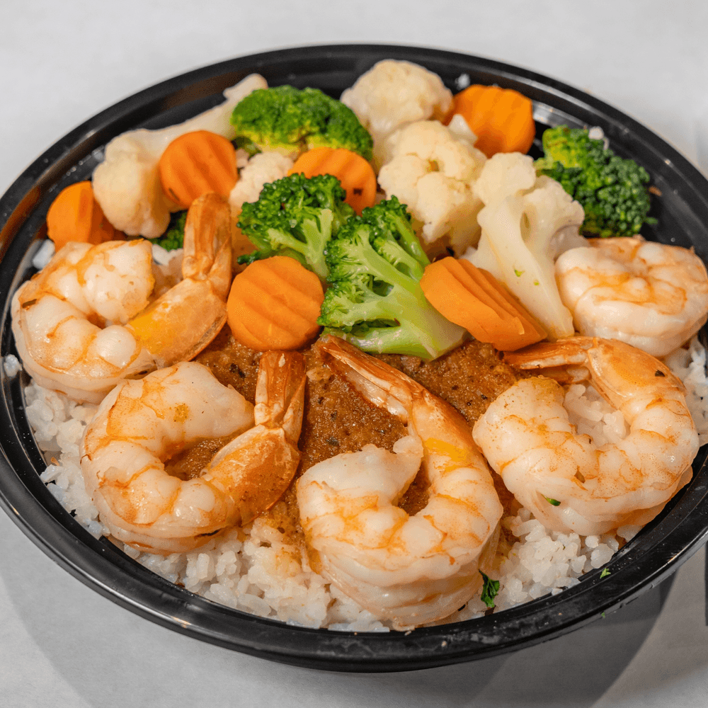 Veggie & Peeled Shrimp Bowl