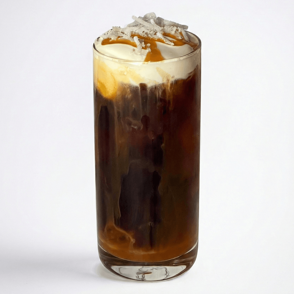 Iced coconut caramel cold brew