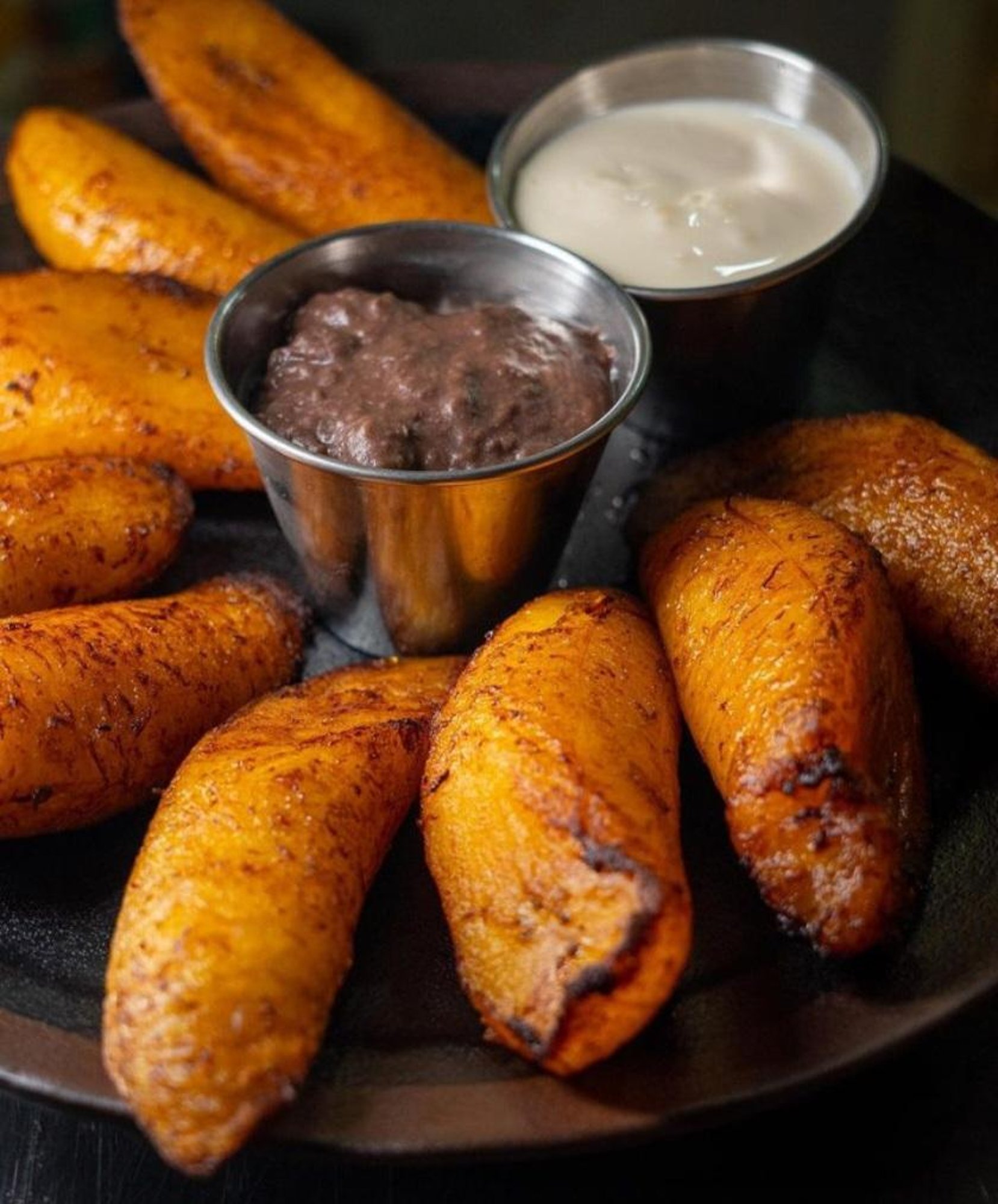 Platanos/Crema/Frijoles