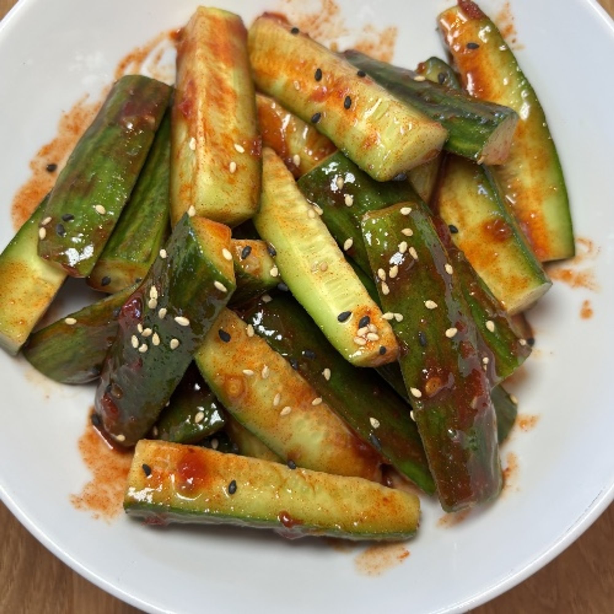 Sweet/Spicy Cucumber