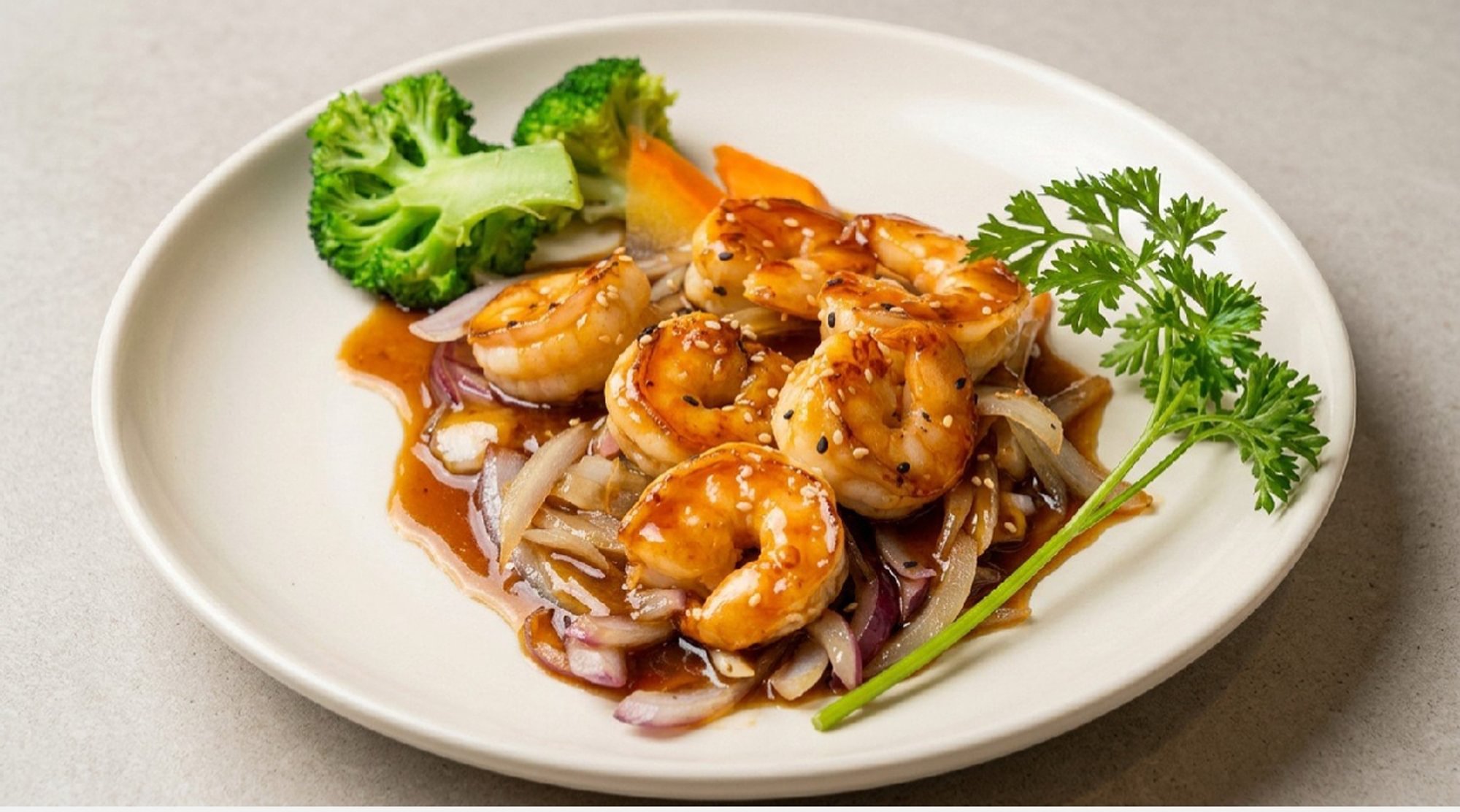 Shrimp Teriyaki (Lunch)