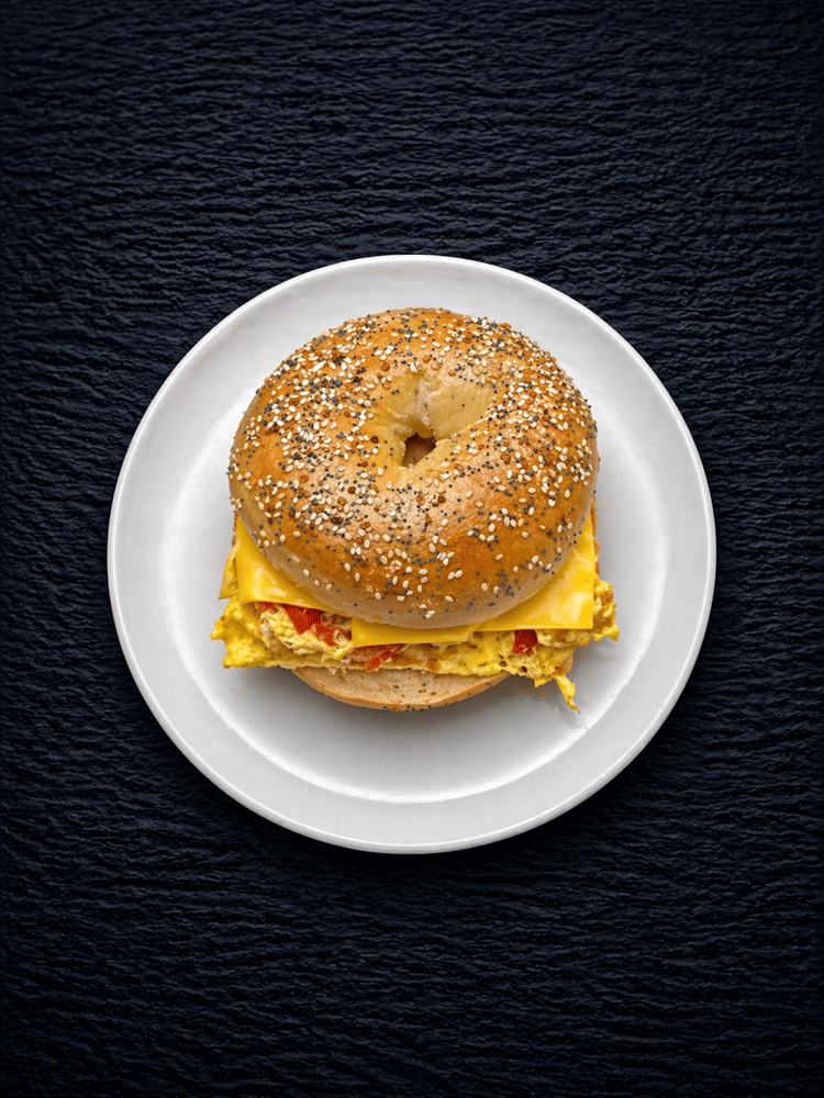 E6 Vegetable & American Cheese Omelet Sandwich