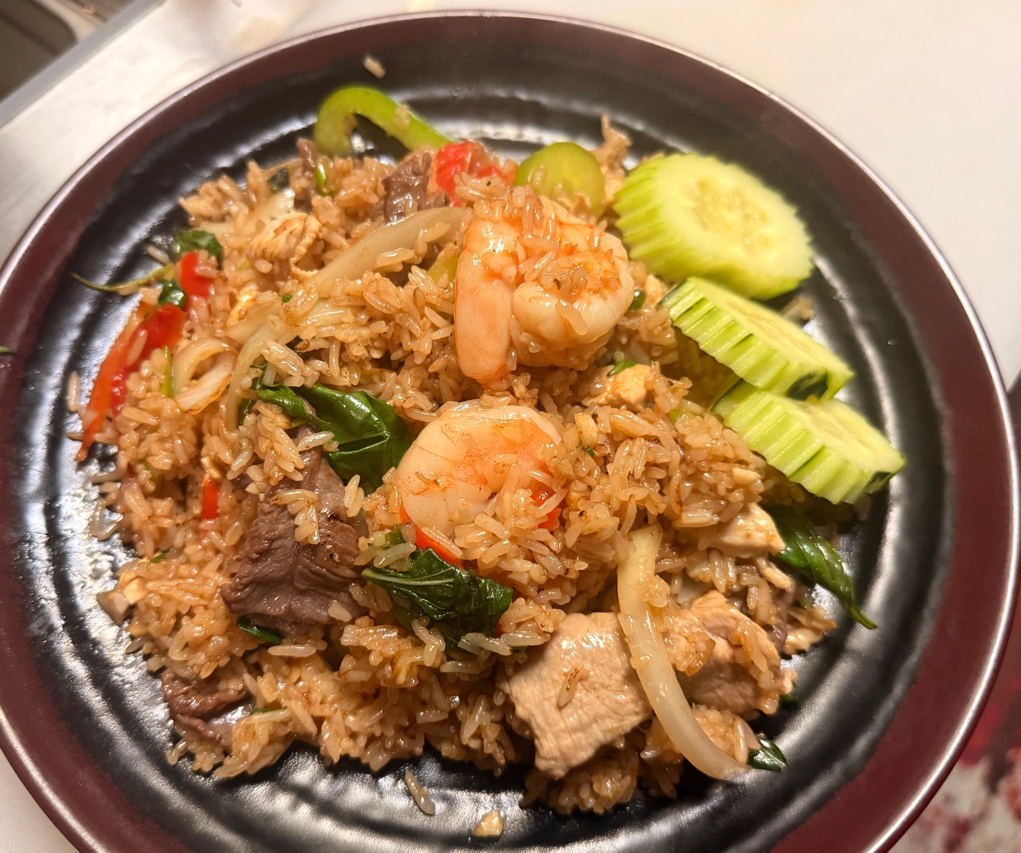 Spicy basil fried rice
