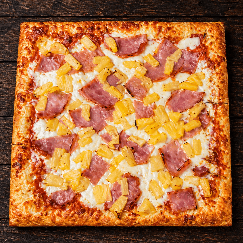 Hawaiian Square Pie Pizza