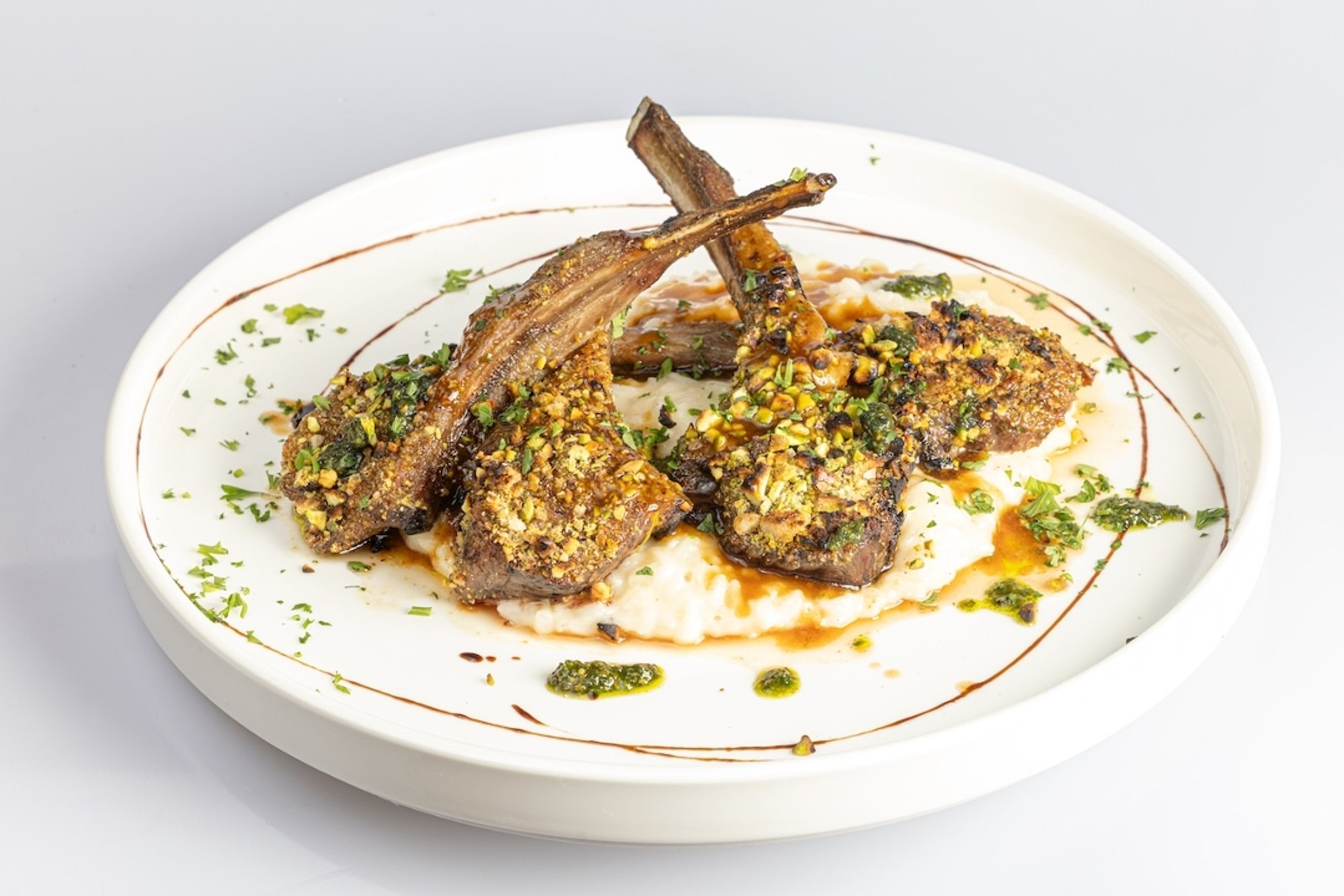 Pistachio-Crusted Lamb Chops