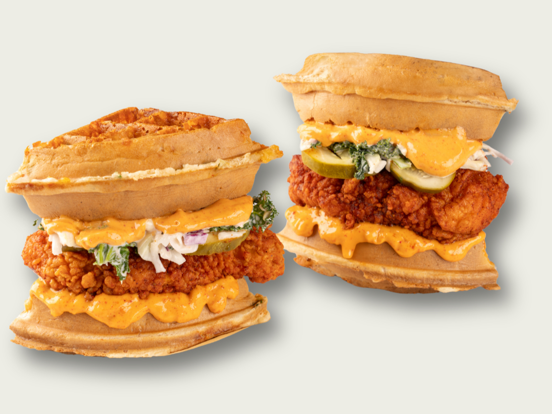 Waffle Hot Paneer Sandwich Box (V)