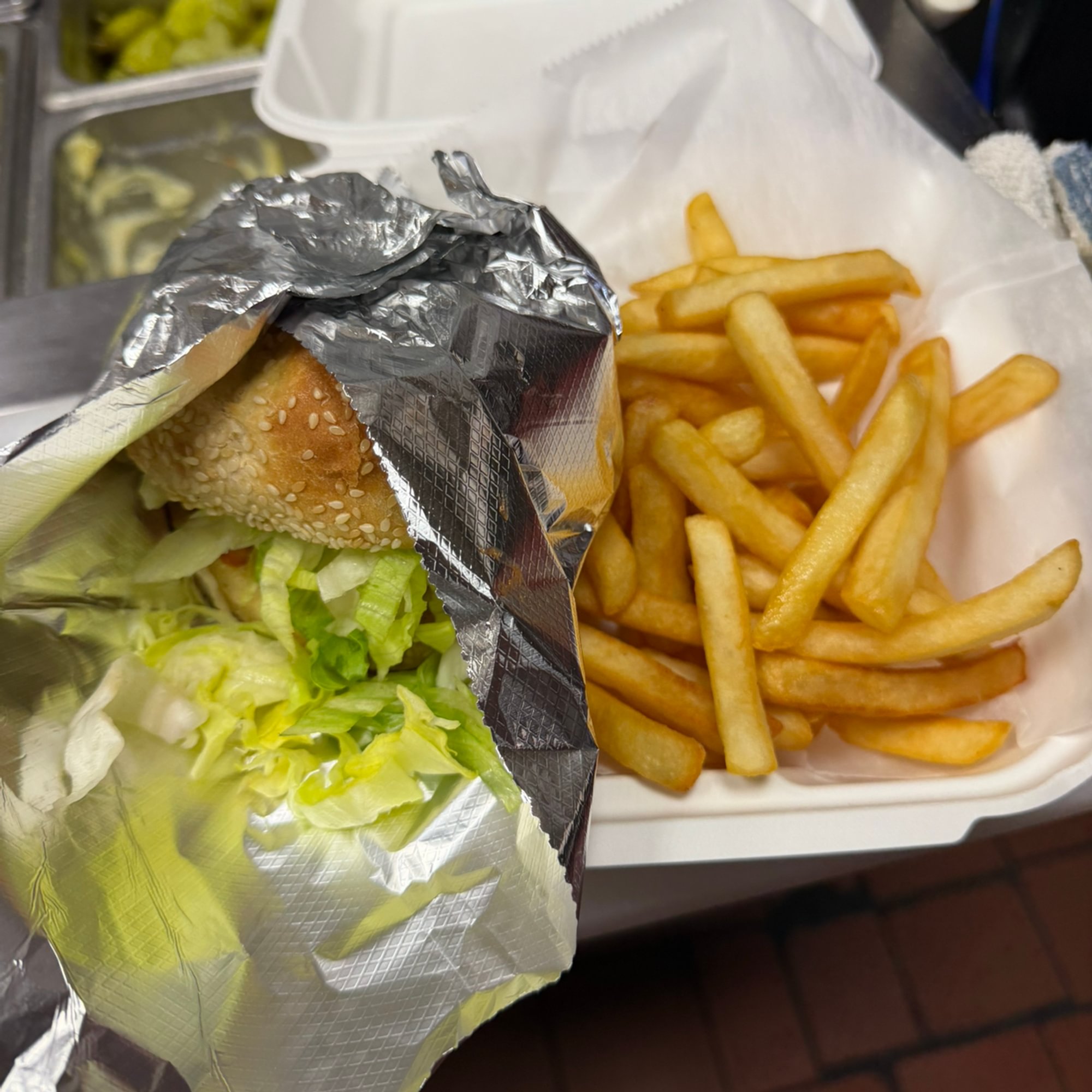 Cheese Burger Plate