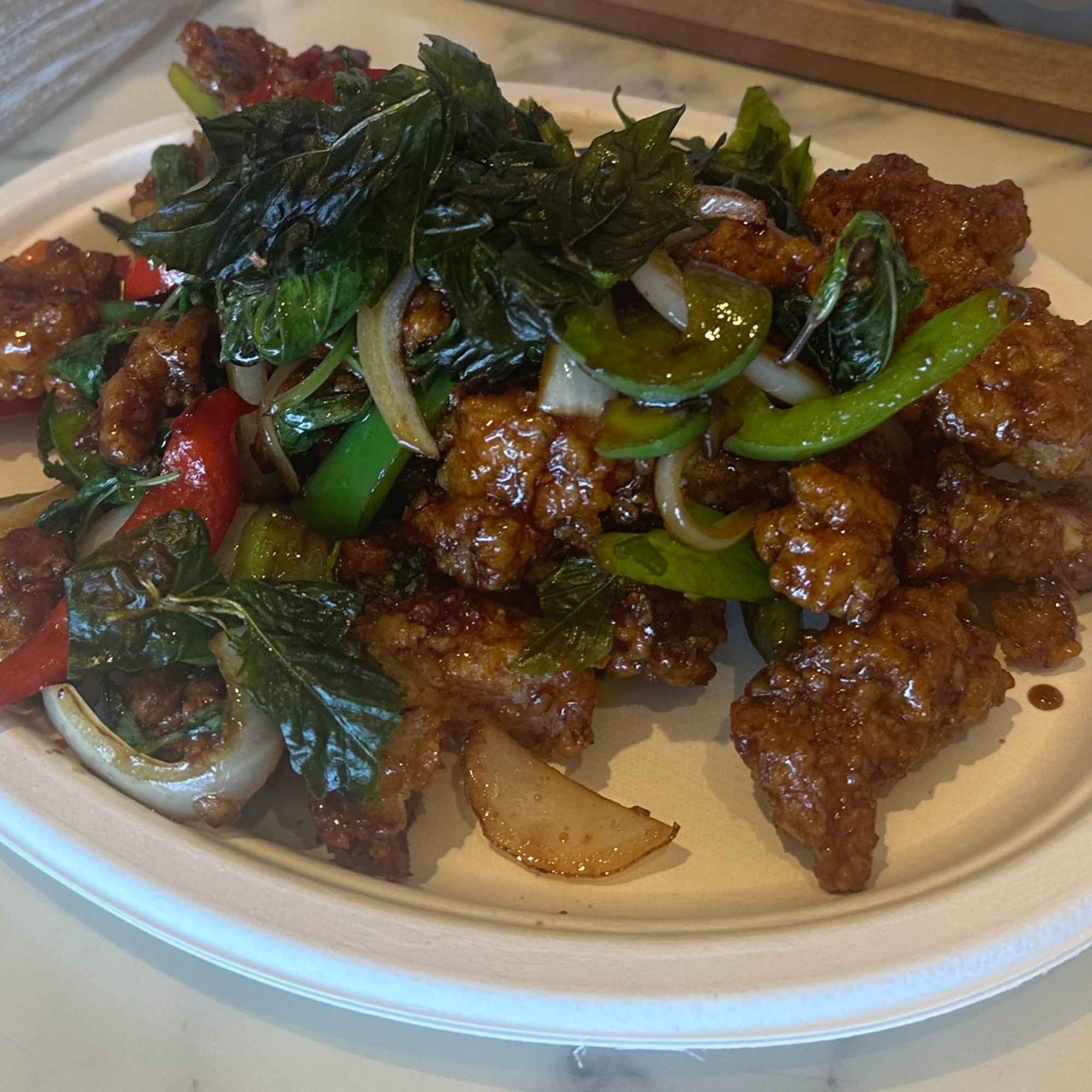 Crispy Basil Chicken (Lunch Combo)