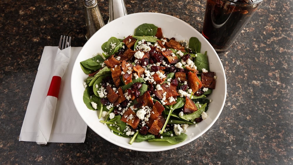 Bacon Baby Spinach Salad
