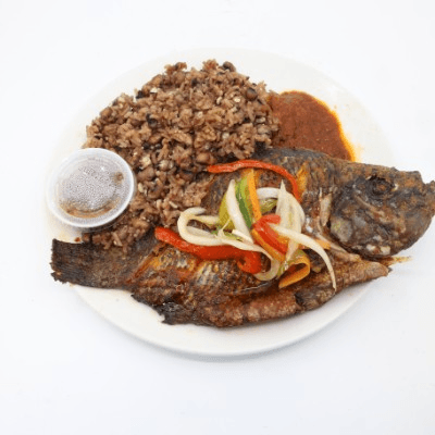 Waakye/Jollof With Tilapia