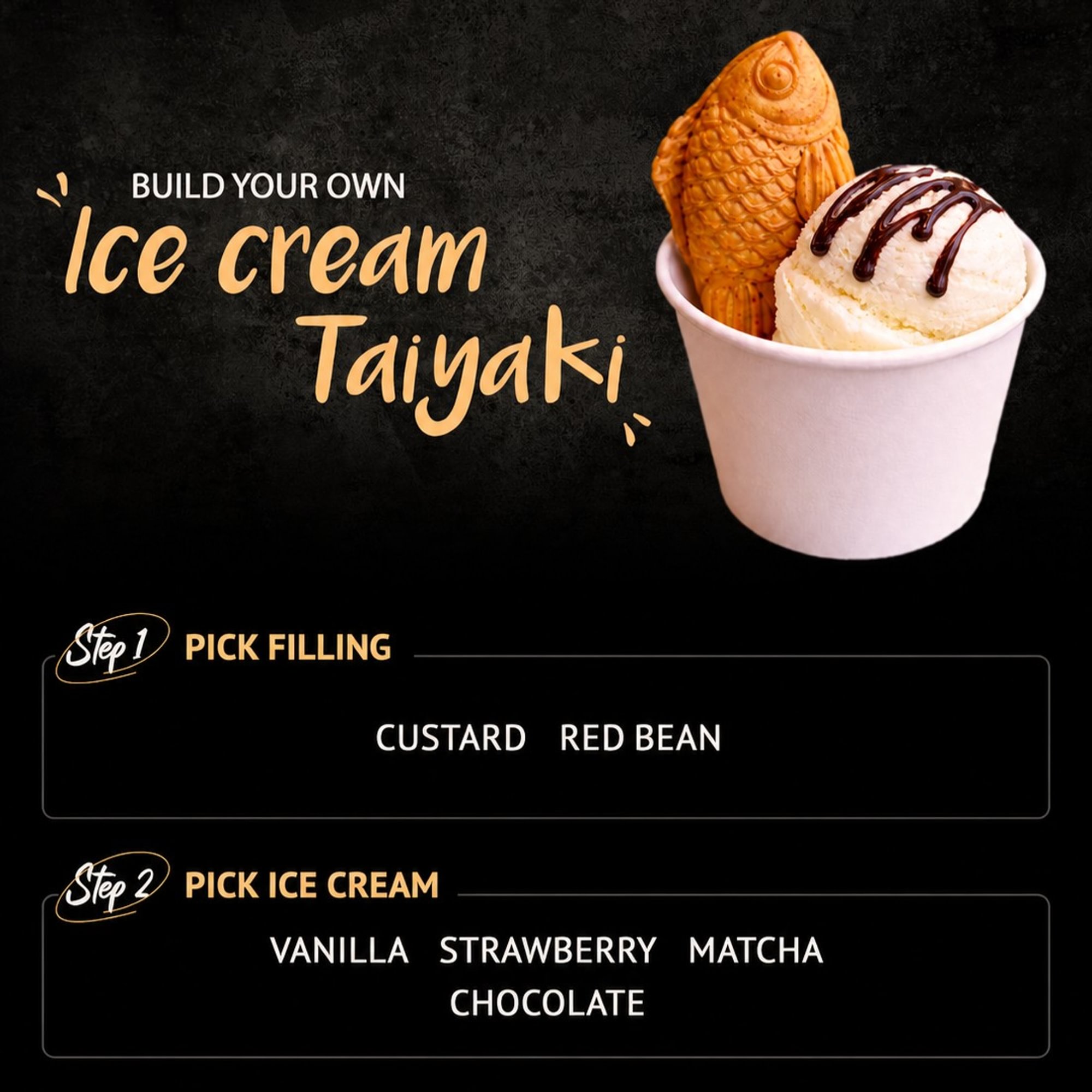 Taiyaki With Ice Cream