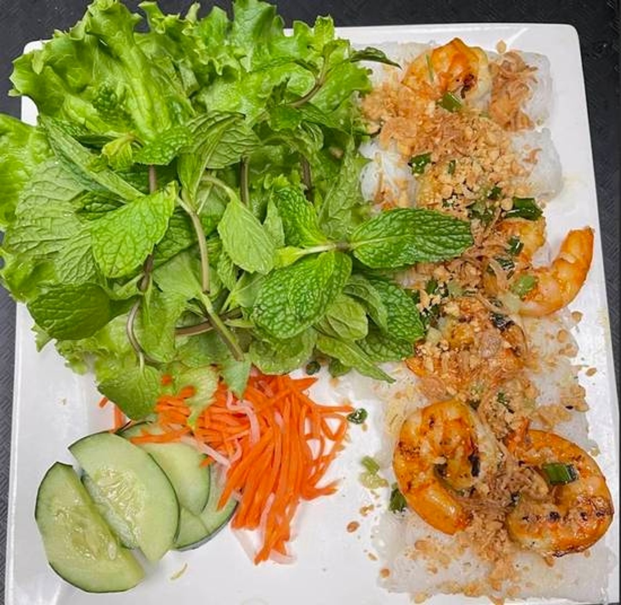 Grilled Shrimp Banh Hoi