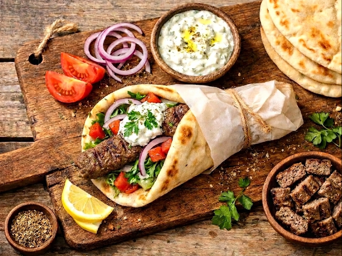 Beef Koobideh Wrap