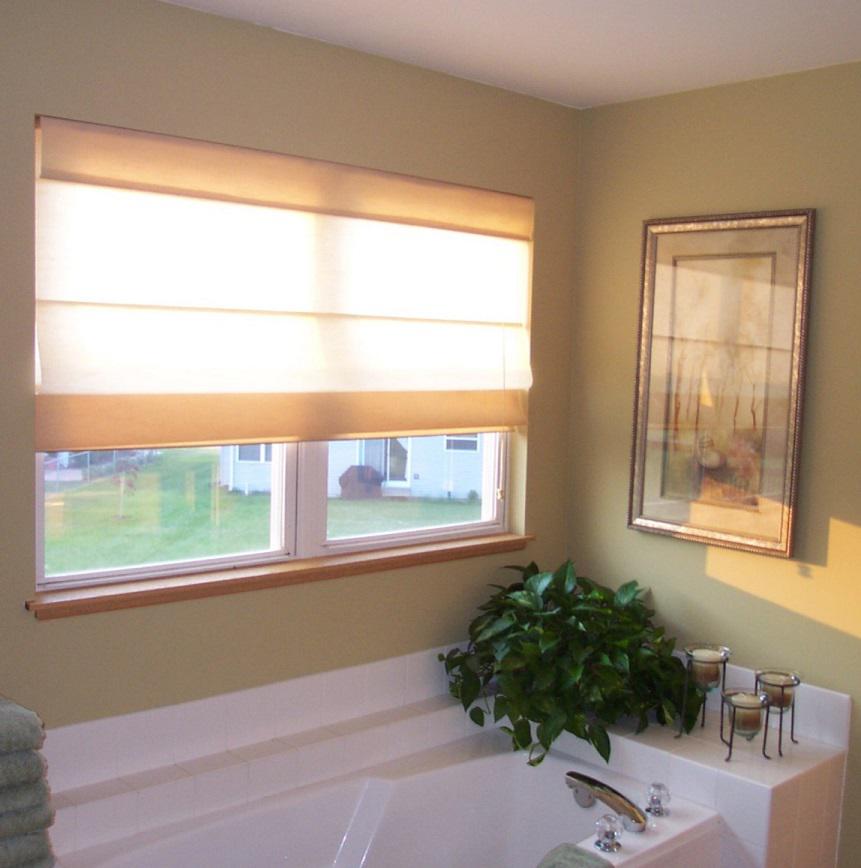 Turn your bathroom into an oasis with the right window treatments. The Budget Blinds expert installation team outdid themselves on these beautiful Roman Shades for this Chapin, SC, master bathroom.  BudgetBlindsLexingtonChapin  ChapinSC  RomanShades  ShadesOfBeauty  FreeConsultation  WindowWednesday