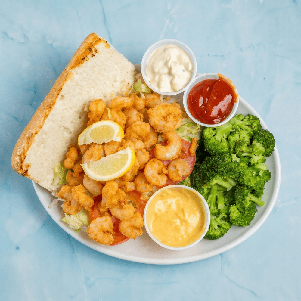 Shrimp Po Boy Sandwich