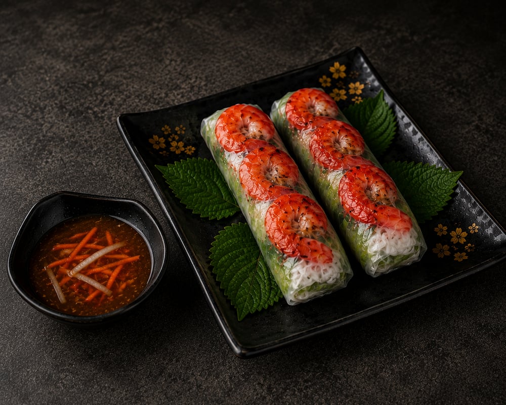 [2A] Grilled Shrimp Spring Rolls
