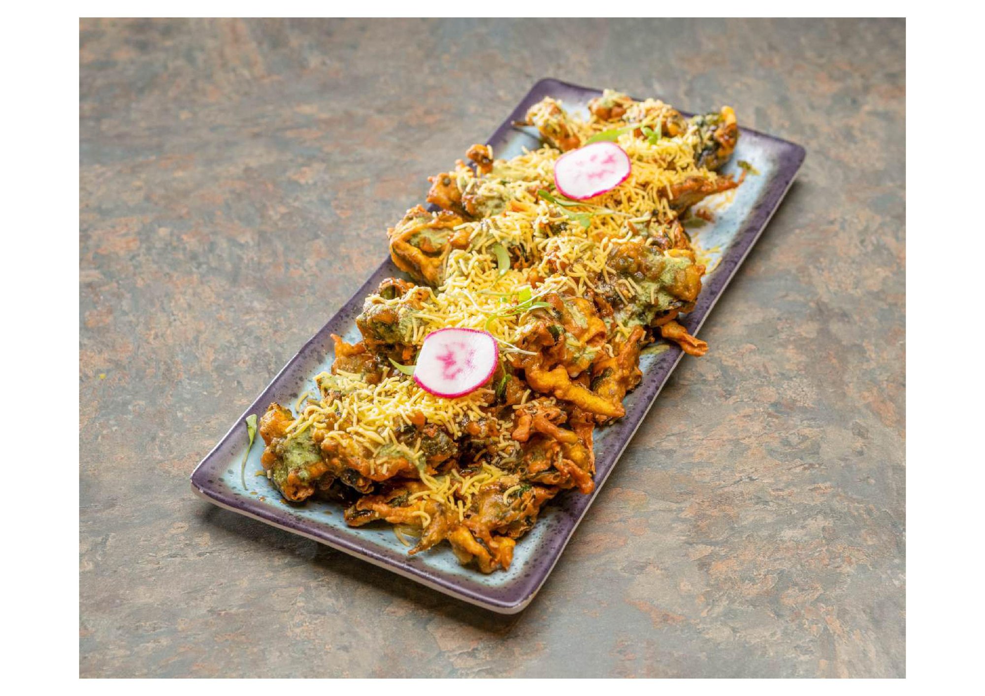 Spinach Pakora Chaat