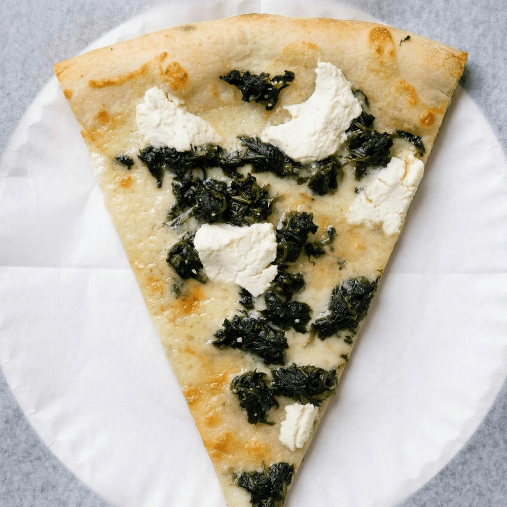 Spinach Pizza Slice