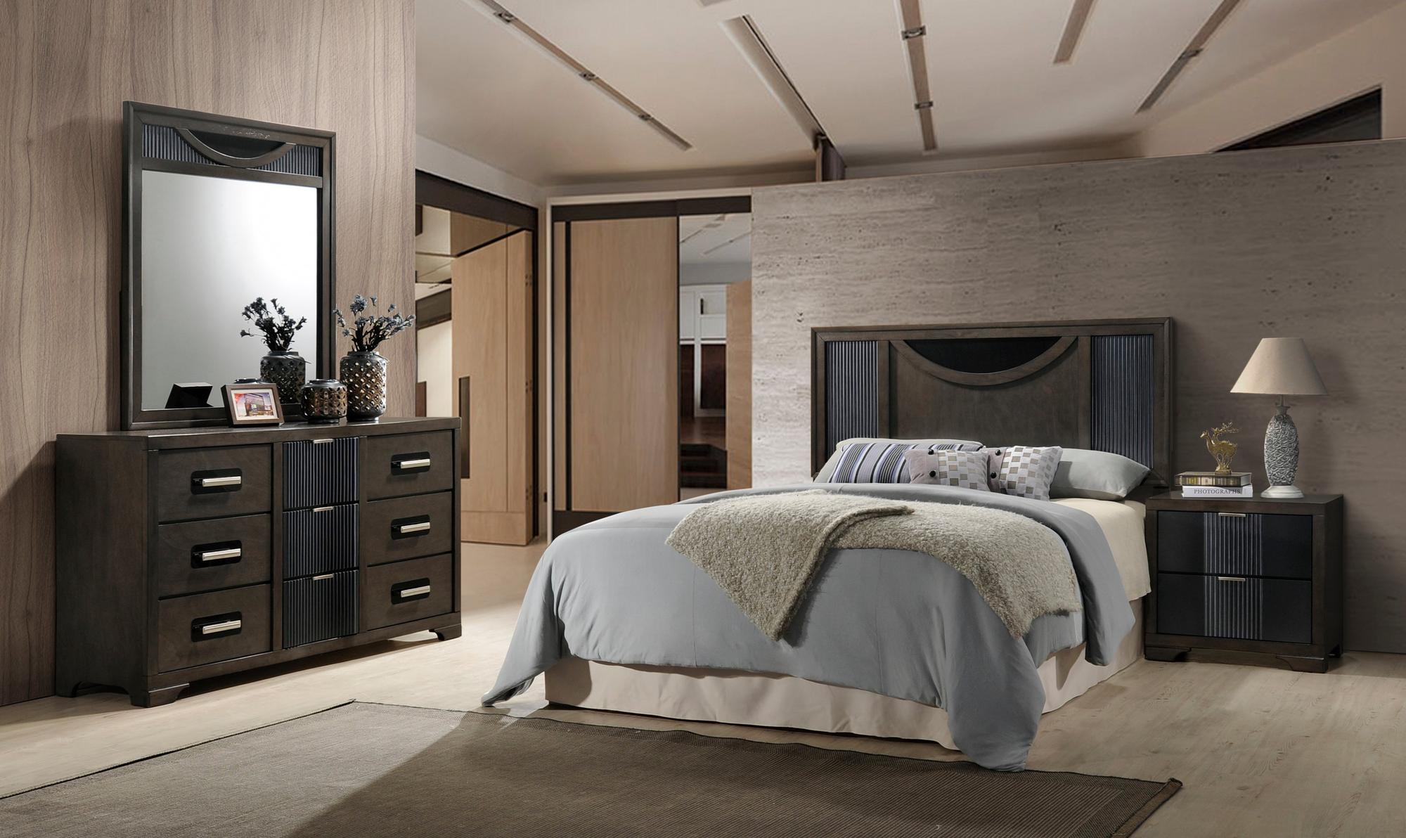 Queen Seneca Headboard & Nightstand