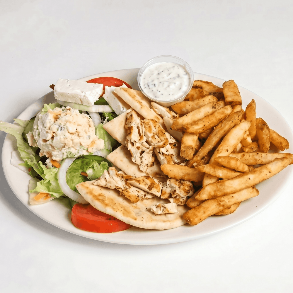 Chicken Souvlaki Platter