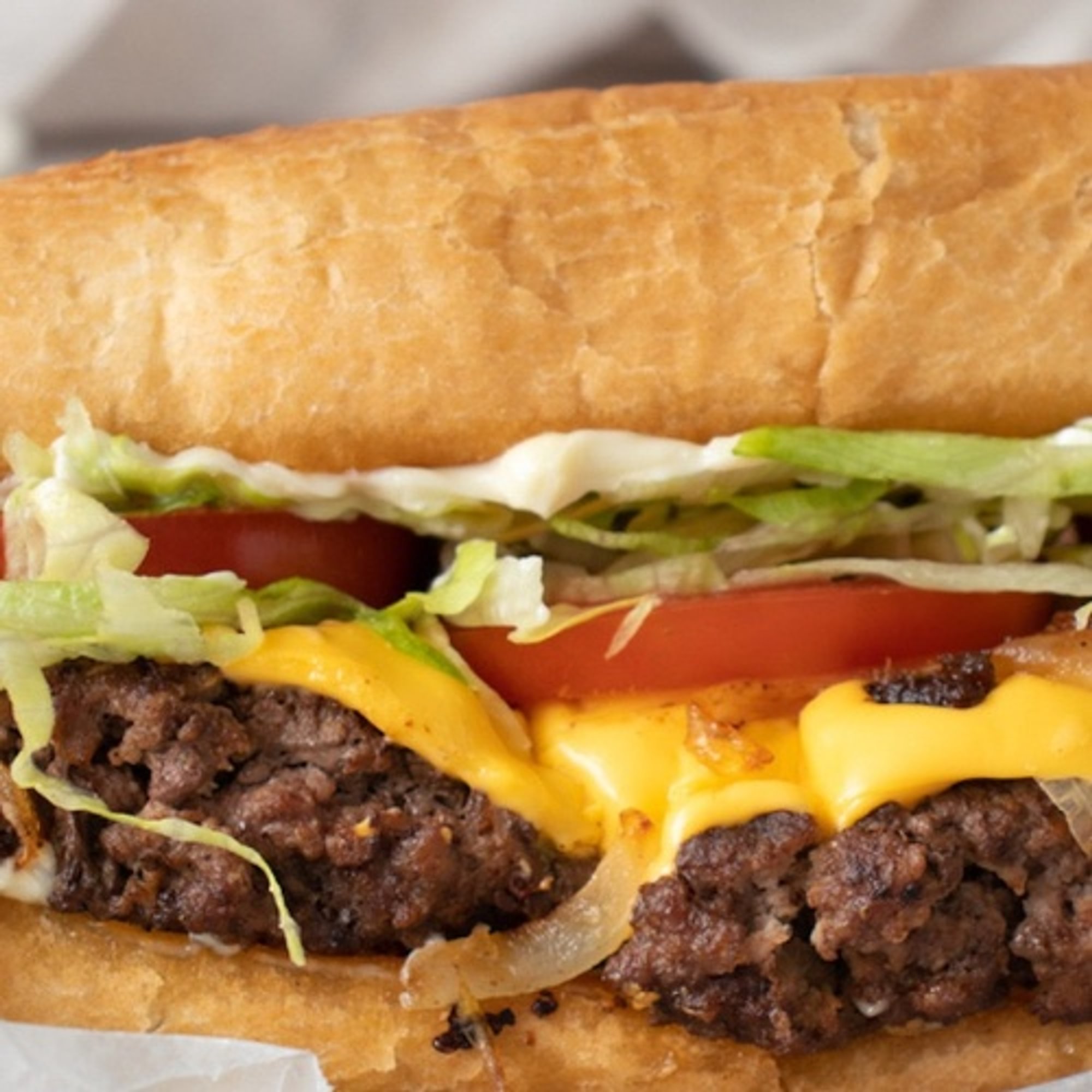 Cheeseburger Sub (100% Angus Beef)