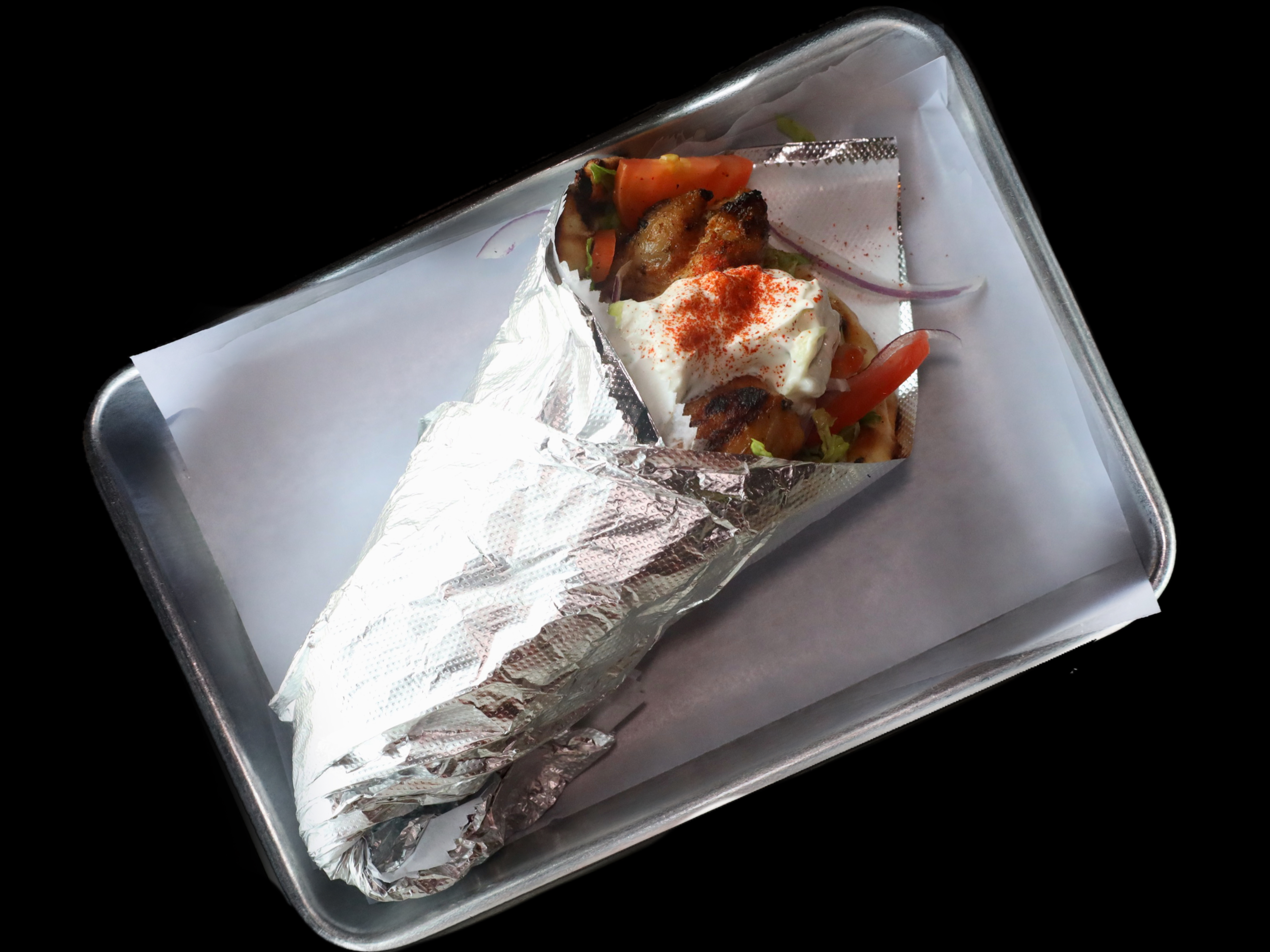 CHICKEN SOUVLAKI PITA