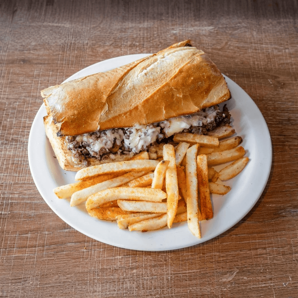 Philly Cheese Sandwich with Fries