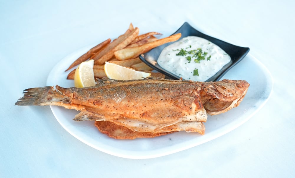 Whole Fish SeaBass Plate