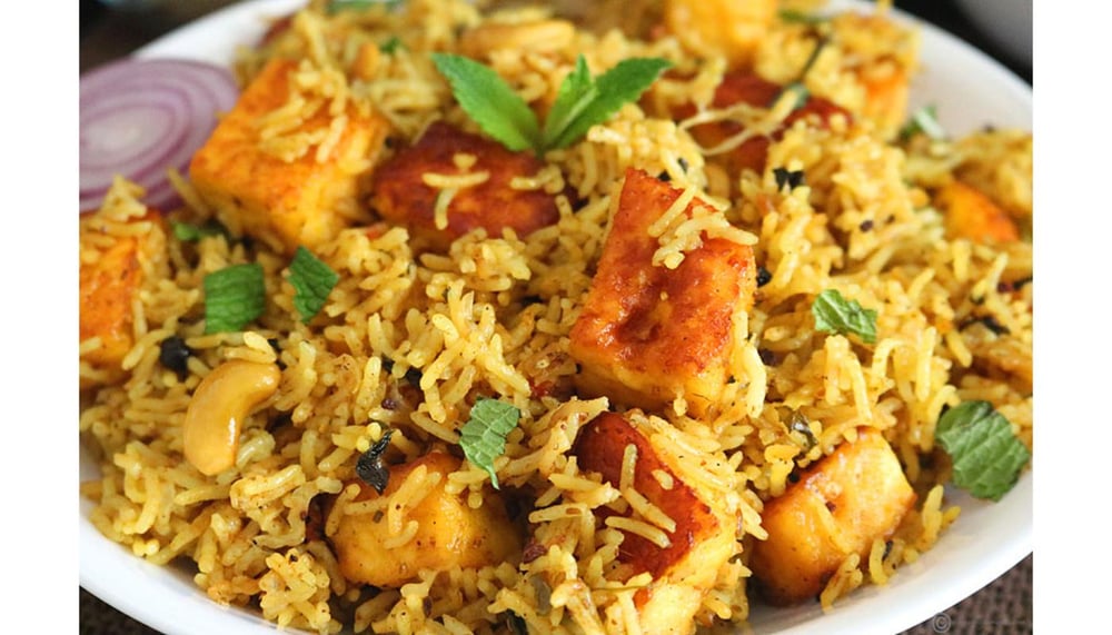 Paneer Biryani - Non Vegan
