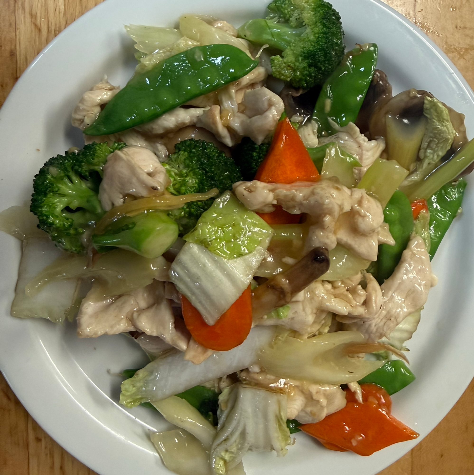 Chicken with Snow Peapods