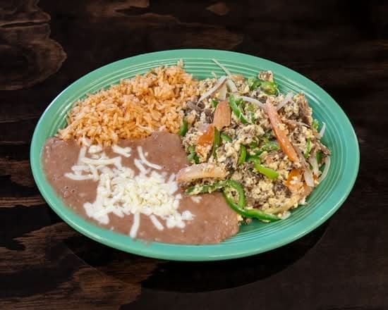 Machaca Con Huevos Plate