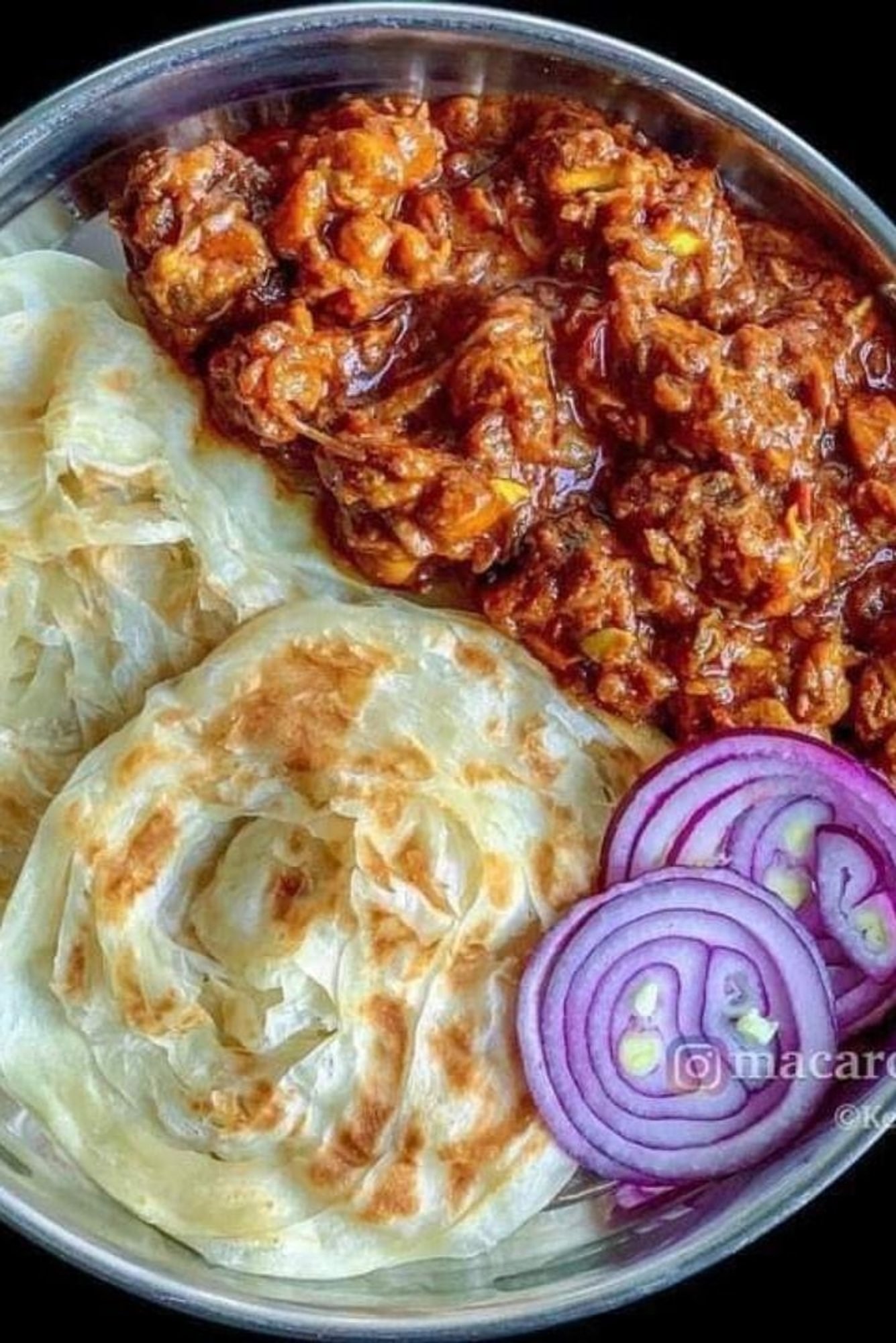 Parotta (2 Piece) - Chicken Curry