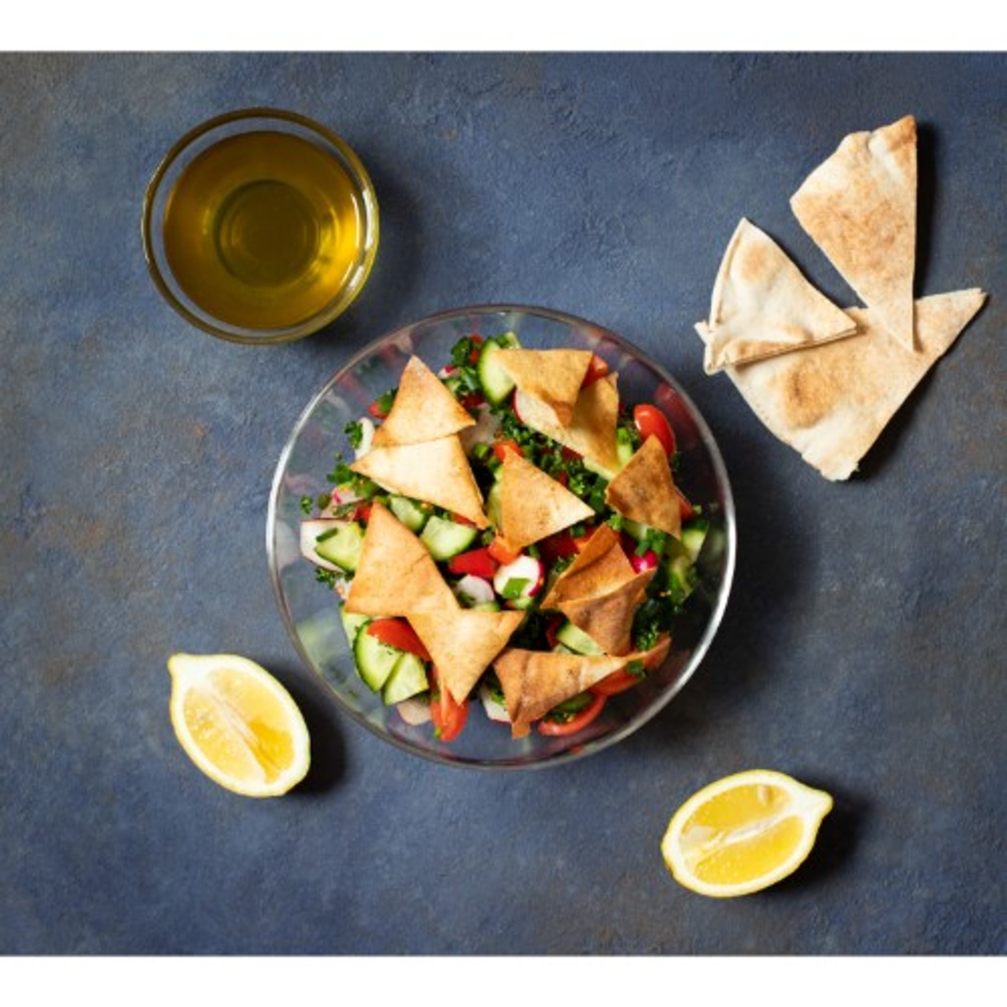 Buffalo Chicken Fattouch Salad