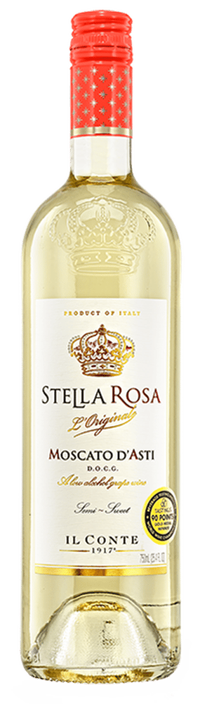 Il Conte Stella Rosa Moscato D'Asti Muscat Moscatel - White Wine from Italy - 750ml Bottle