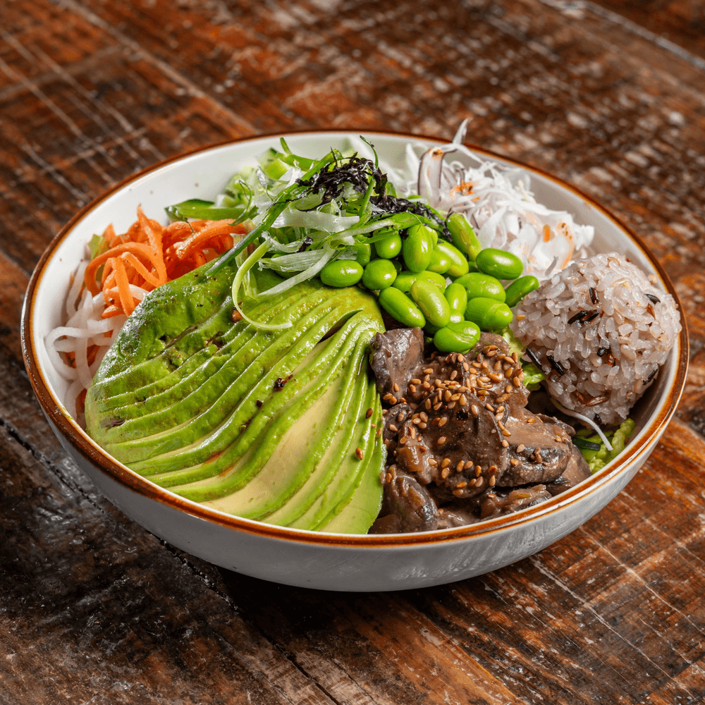 hot miso mushroom bowl