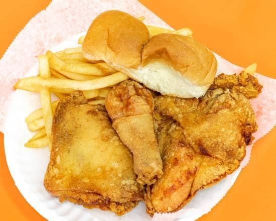 3 Pcs Chicken With Fries 2 Rolls