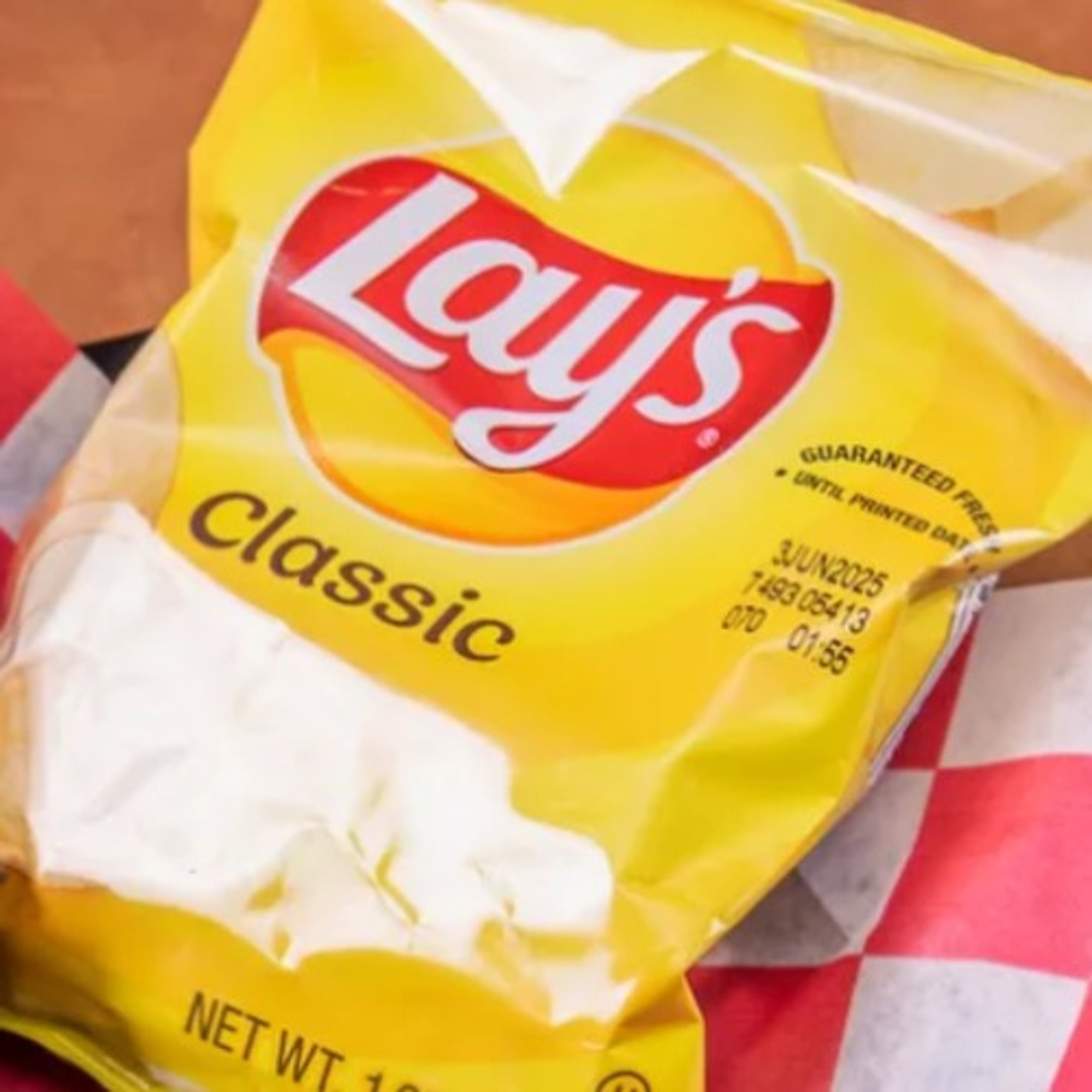 Bag of Lays Potato Chips